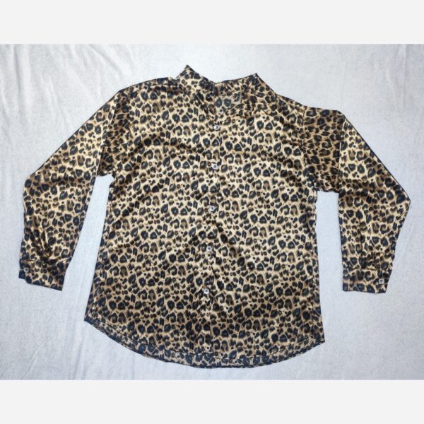 شومیز ساتن پلنگی